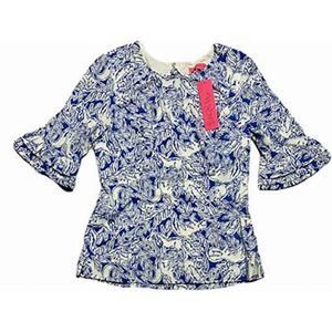 Lilly Pulitzer Fiesta Top in Fancy Feet BNWT 4